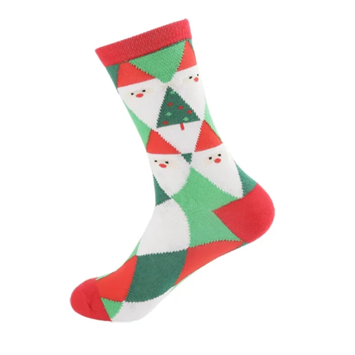 Yuletide Joy: Merry Christmas Cartoon Socks