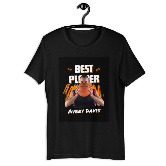 Best Player Modern Basketball Tee – Orange & Black - Black, 2XL