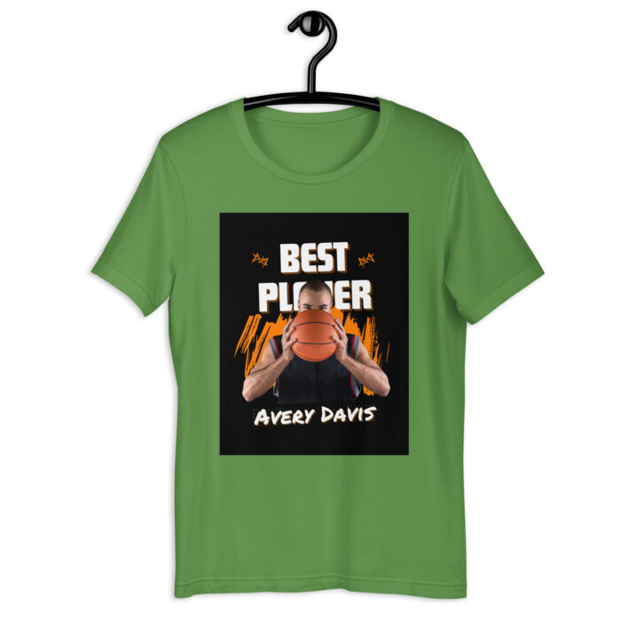 Best Player Modern Basketball Tee – Orange & Black - Leaf, 2XL