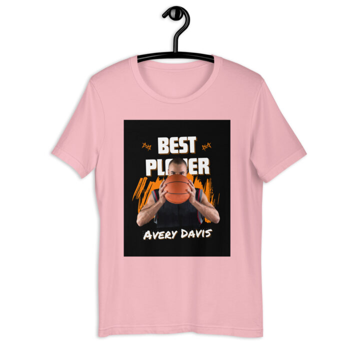 Best Player Modern Basketball Tee – Orange & Black - Pink, 2XL