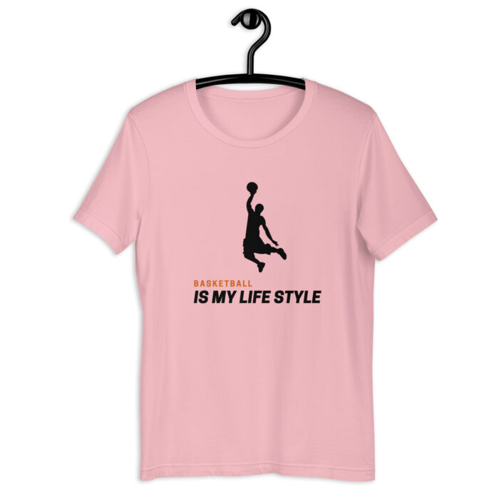 Black & Orange Basketball Player Tee – Dynamic Design - Pink, 2XL