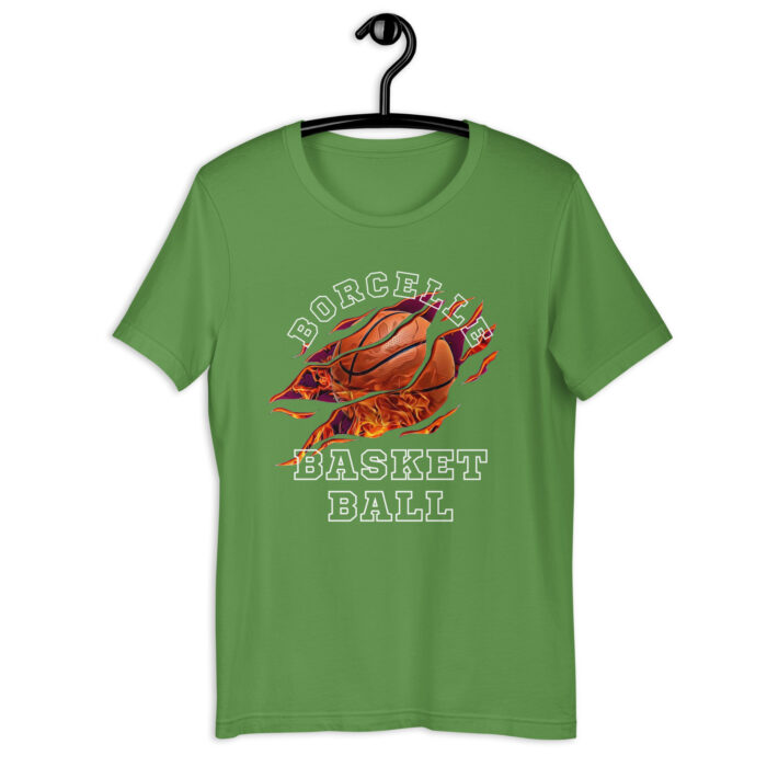 Black Orange Simple Modern Basket Ball T-Shirt - Leaf, 2XL