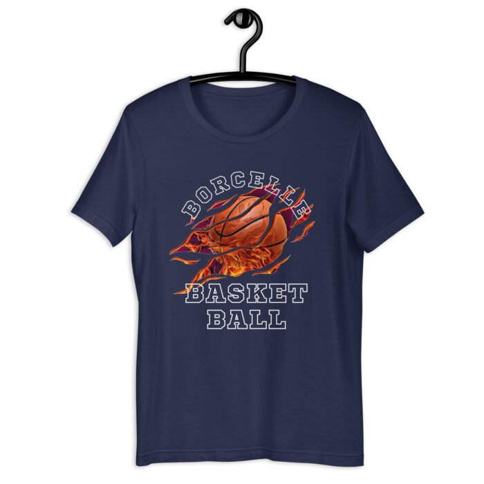 Black Orange Simple Modern Basket Ball T-Shirt - Navy, 2XL