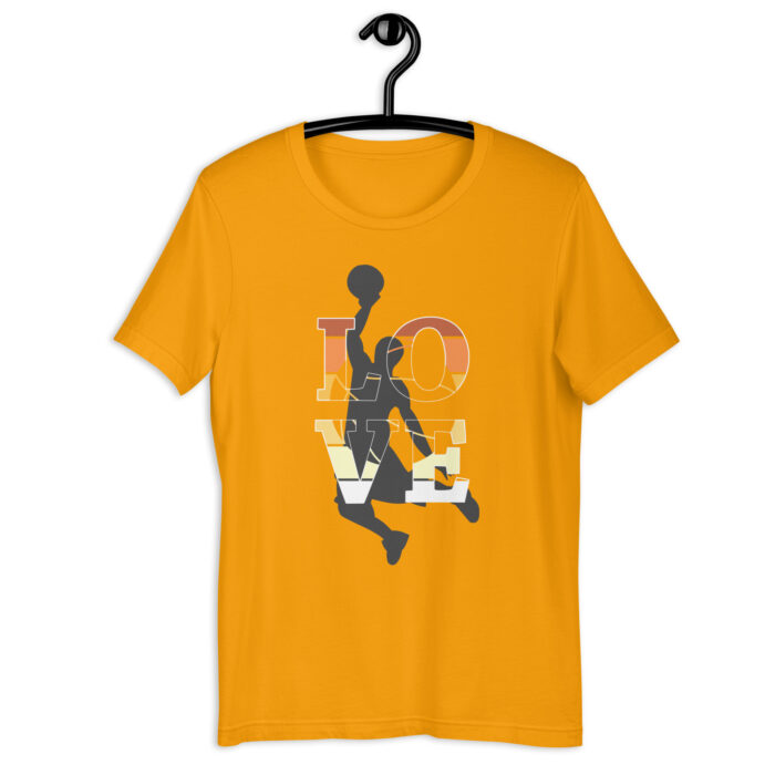 Brown & Black Typography Basketball Tee - Gold, 2XL