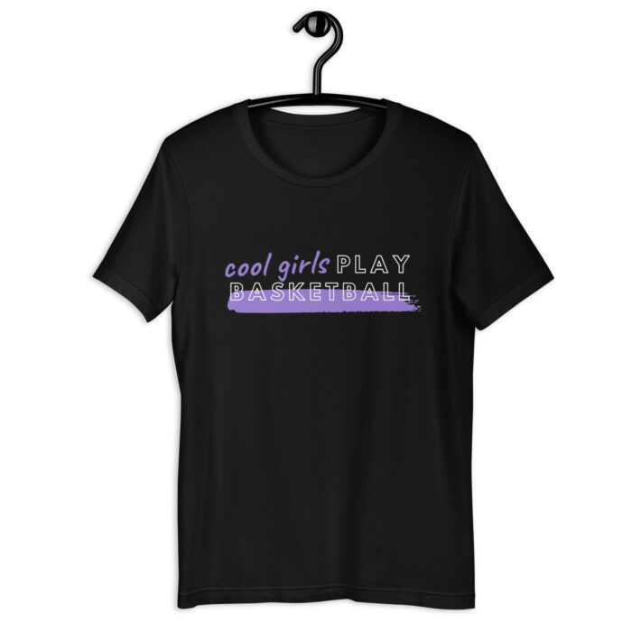 “Cool Girls Play” Sporty Tee in Multiple Colors - Black, 2XL