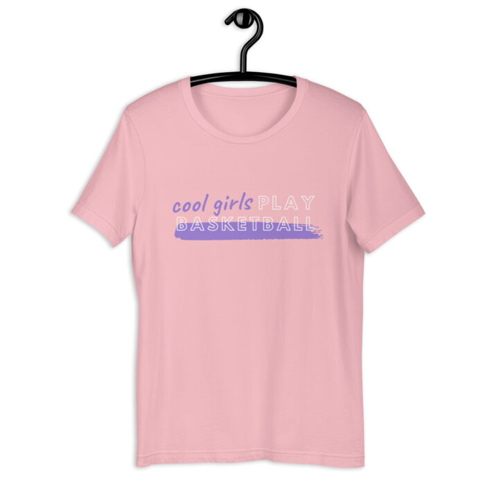 “Cool Girls Play” Sporty Tee in Multiple Colors - Pink, 2XL