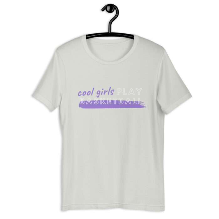 “Cool Girls Play” Sporty Tee in Multiple Colors - Silver, 2XL