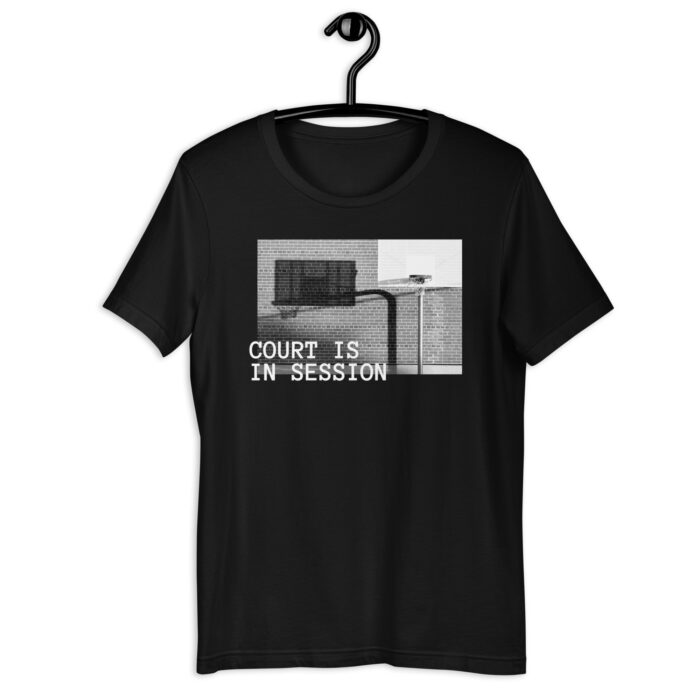 “Court Is In Session” Multi-Color Basketball Tee - Black, 2XL