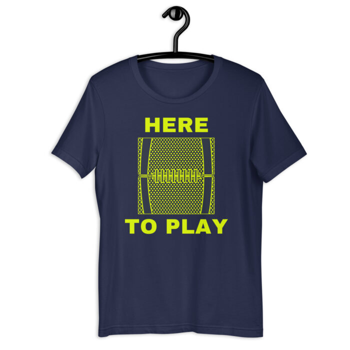 “Here to Play” Football-Inspired Tee – Fresh Color Lineup - Navy, 2XL