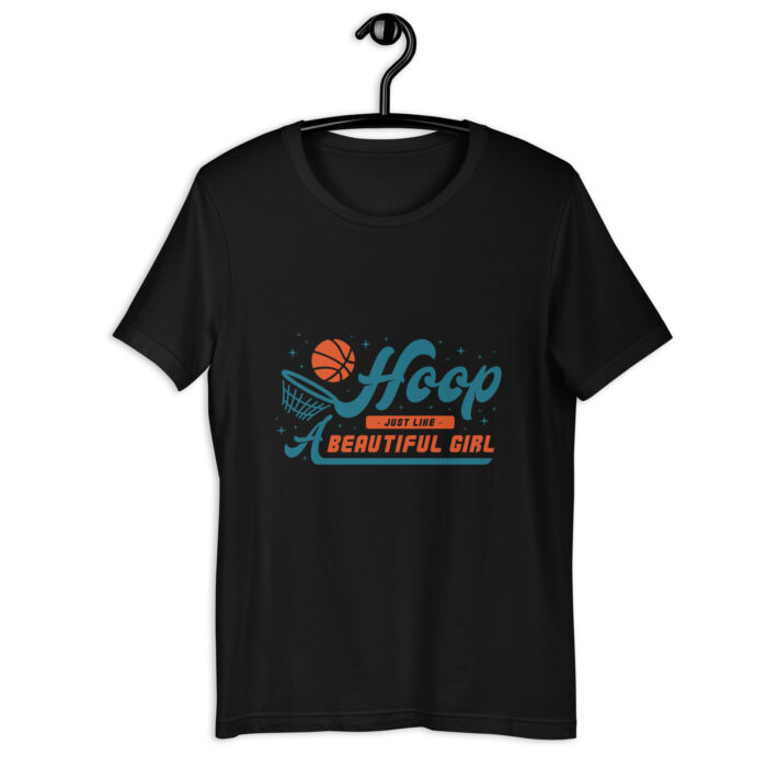 “Hoop Beautiful Girl” Basketball Tee – Trendy Color Assortment - Black, 2XL