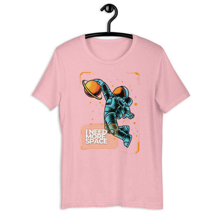 “I Need More Space” Tee – Orange & Yellow, Minimal Bold Design - Pink, 2XL
