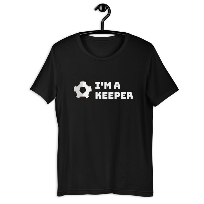 “I’m a Keeper” Goalie-Inspired Soccer Tee – Choice of Colors - Black, 2XL