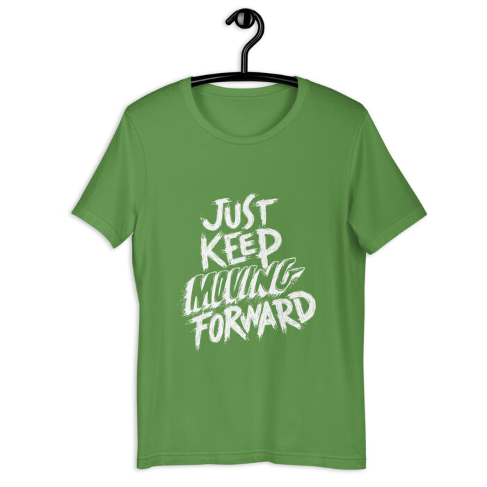 “Just Keep Moving Forward” Motivational Tee – Bold Red - Leaf, 2XL