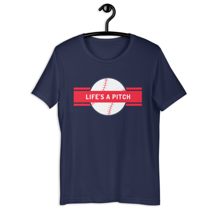 “Life’s A Pitch” Soccer Enthusiast Tee – Available in Vivid Colors - Navy, 2XL