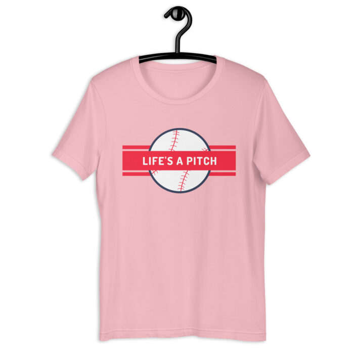 “Life’s A Pitch” Soccer Enthusiast Tee – Available in Vivid Colors - Pink, 2XL