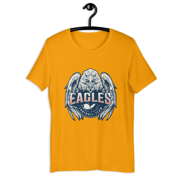Majestic Eagles Team Spirit Tee – Vibrant Multicolor Selection - Gold, 2XL