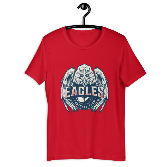 Majestic Eagles Team Spirit Tee – Vibrant Multicolor Selection - Red, 2XL