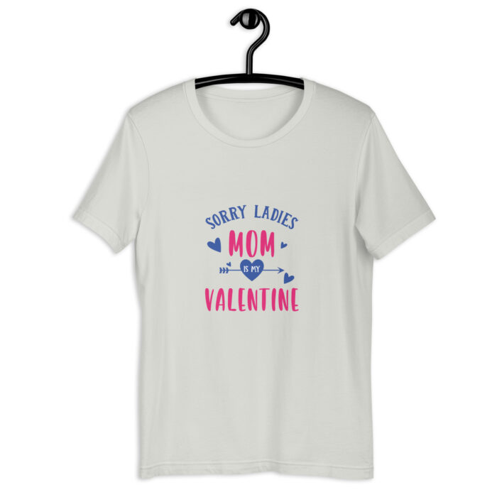 “Mom’s First Valentine” Tee – Heartfelt Message – Colorful Collection - Silver, 2XL