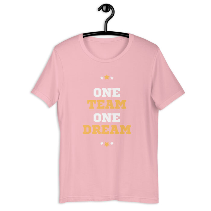 Multi-Color ‘One Team One Dream’ Sports Tee - Pink, 2XL
