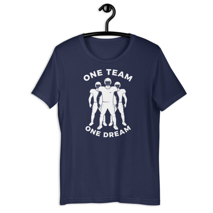 “One Team One Dream” Unity Sports Tee – Radiant Red - Navy, 2XL