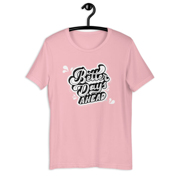 “Optimist’s Crest” Tee – ‘Better Days Ahead’ – Vivid Choices - Pink, 2XL