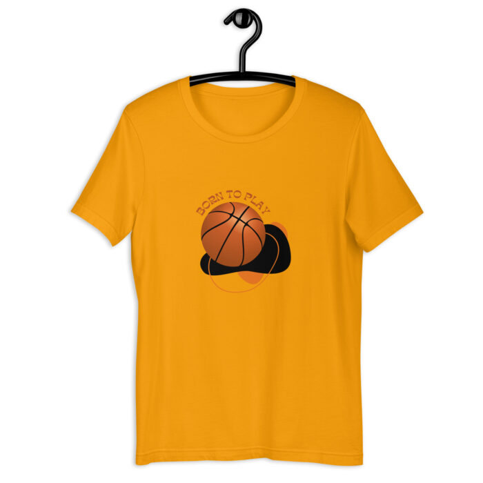 Orange & Black Modern Basketball Quote Tee - Gold, 2XL