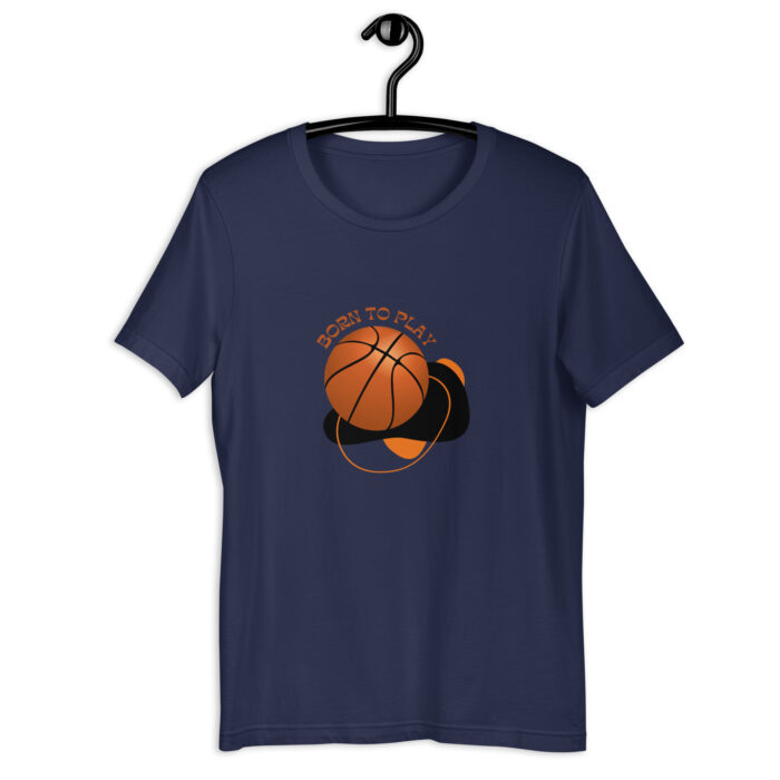 Orange & Black Modern Basketball Quote Tee - Navy, 2XL
