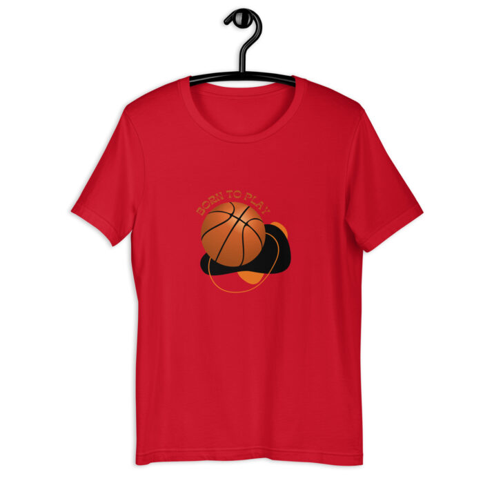 Orange & Black Modern Basketball Quote Tee - Red, 2XL