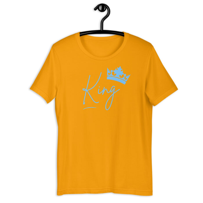 “Signature King” Casual Tee – Dynamic Color Selection - Gold, 2XL