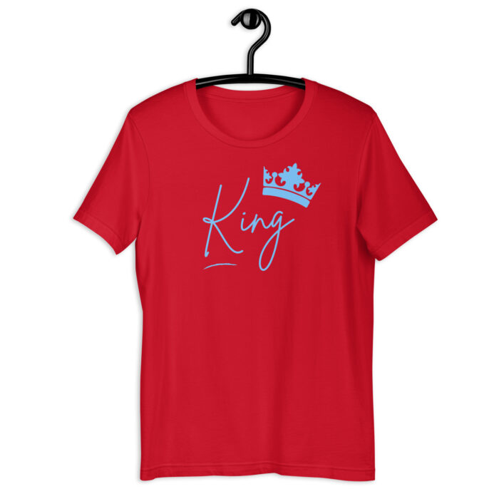 “Signature King” Casual Tee – Dynamic Color Selection - Red, 2XL