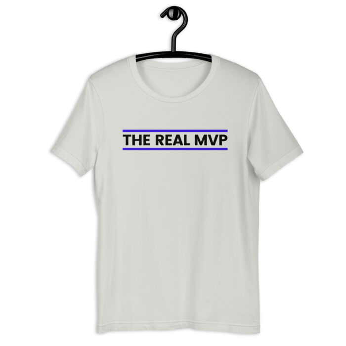 “The Real MVP” Multicolor Sports Tee Collection - Silver, 2XL