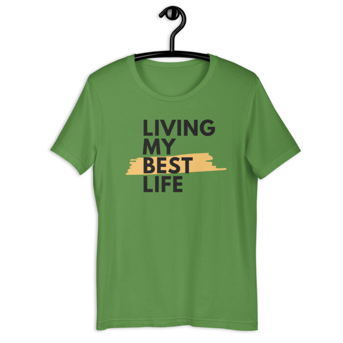 “Vibrant Life” Tee – Living My Best Life – Colorful Selection - Leaf, 2XL