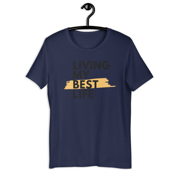 “Vibrant Life” Tee – Living My Best Life – Colorful Selection - Navy, 2XL
