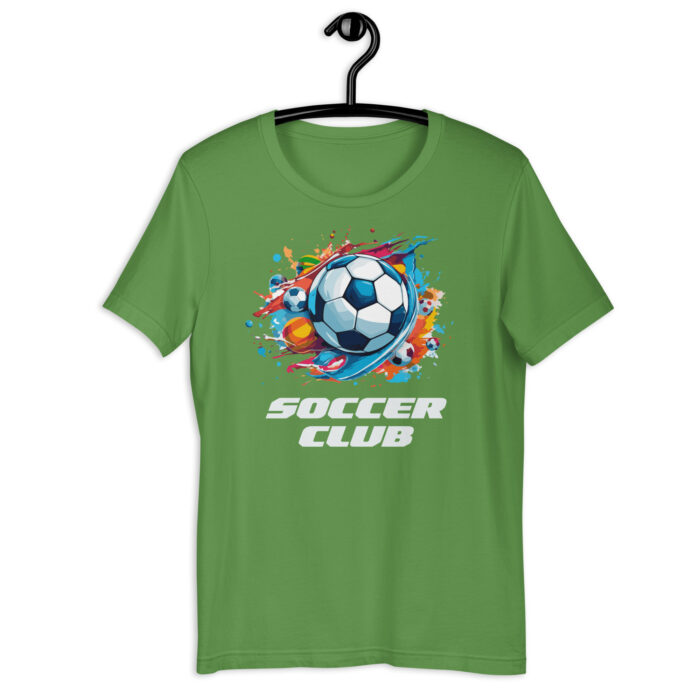“Vibrant Soccer Club” Graphic Tee – Available in Dynamic Colors - Leaf, 2XL