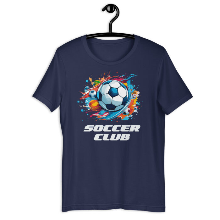 “Vibrant Soccer Club” Graphic Tee – Available in Dynamic Colors - Navy, 2XL