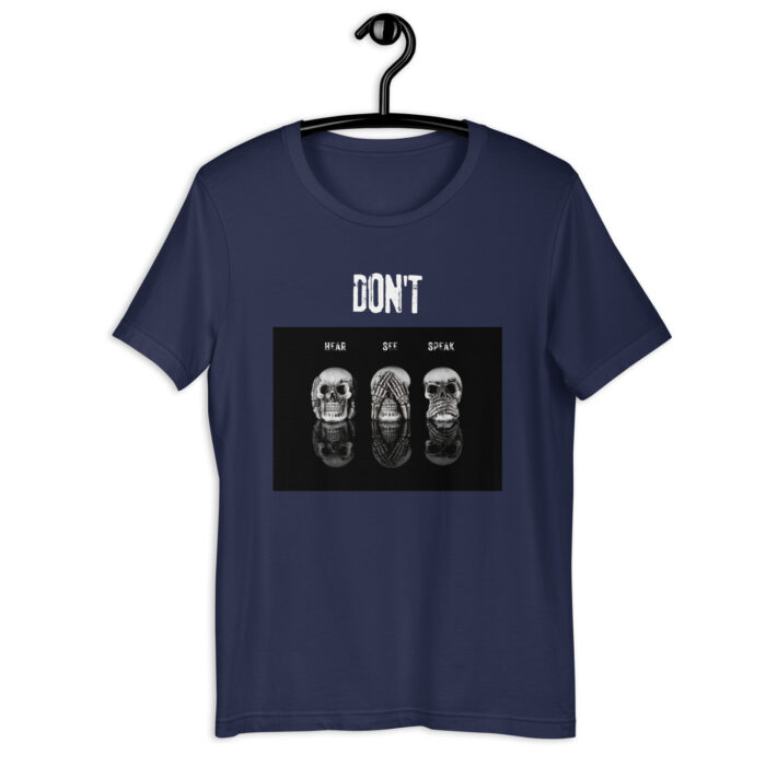 “Wise Skulls” Trio Tee – Hear, See, Speak No Evil – Multiple Colors - Navy, 2XL