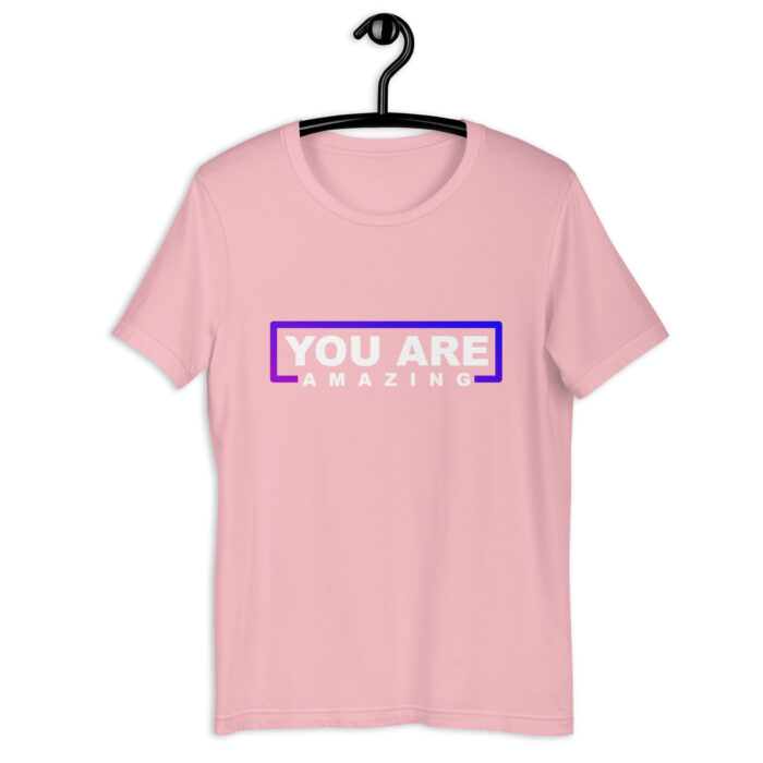 “You Are Amazing” Affirmation Tee – Inspiring Color Variety - Pink, 2XL